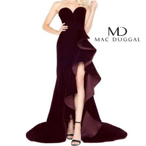 Mac Duggal Dresses & Skirts - Mac Duggal Velvet Gown-Best Seller!